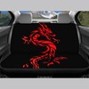 Forchrinse Red Dragon Car Seat Covers,Full Set Soft Front and