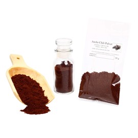 Ancho Chili Powder, Mexican Spice Powder, Ground Red Brown, Made from Aromatic Chili Peppers, Gluten-Free, 20 g