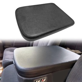 NLQR Armrest Center Console Lid Synthetic Leather Cover Black Compatible with Dodge Ram 1500 2500 2002 2003 2004 2005 2006 2007 2008