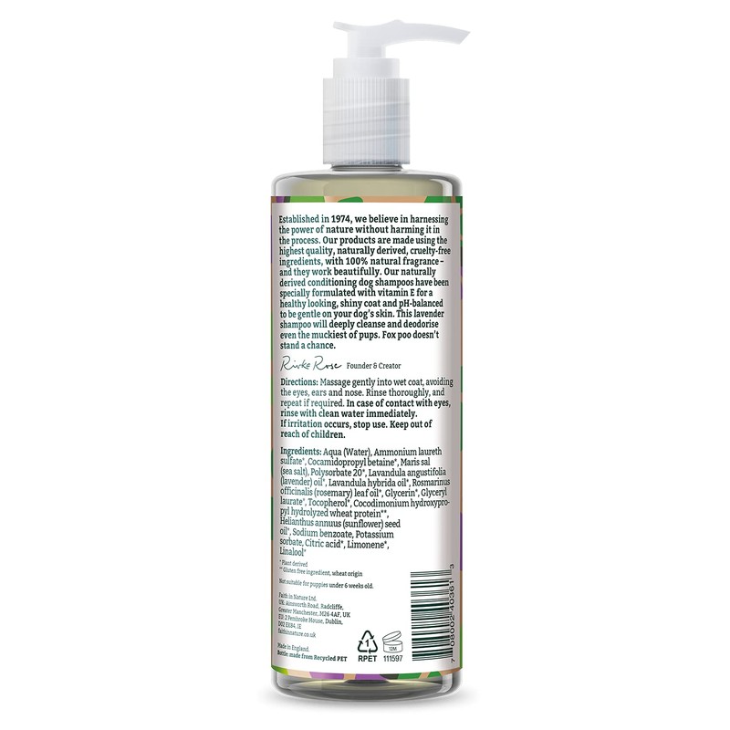 Faith in Nature Lavender Dog Shampoo, 400ml