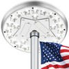 Aurolit Flag Pole Light Solar Powered, 25 Bright LED Flag