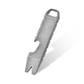 Mini Pry Bar, EDC Crowbar, Key Ring Bottle Opener, Titanium Bags Breaking Tool with Bottle Opener Function for Outdoor Camping