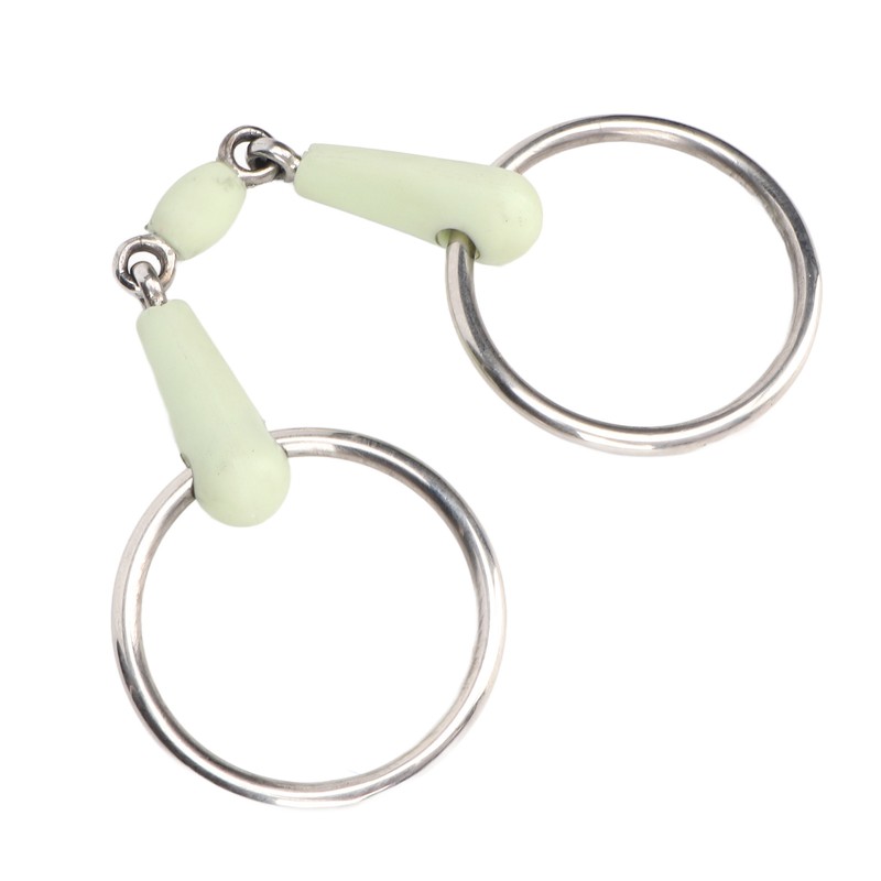 Horse Mouth Bit Stainless Steel Ring Middle Rubber Apple Flavour