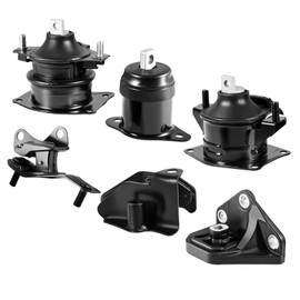 VEVOR Engine Motor Mount and Transmission Mount Kit Replacement, Set of 6, Compatible with 2003–2007 Honda Accord 2.4L L4, Replace OE# A4526HY, A4517, A4516, A4510, A4509, A4542, Secure Support