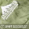 AGEMORE Cotton Flannel Double Sleeping Bag for Camping, Backpacking Or