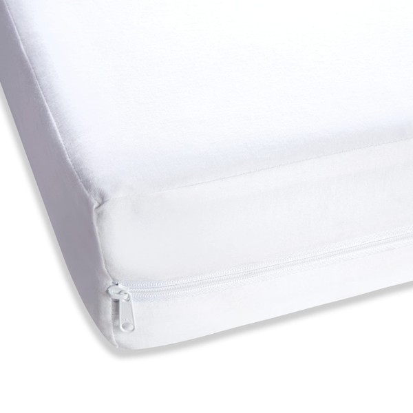 Clair de Lune | Micro-Fresh Waterproof Fully Enclosed Mattress Protector | 70 x 140 cm | Universal Fit For Cotbed |