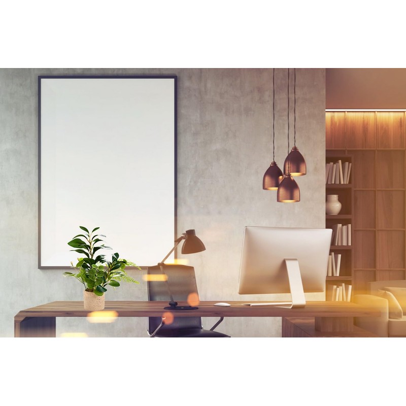 Ainuowei 12.8'' Aritificial Plants Potted Faux Plants in Rustic Cement