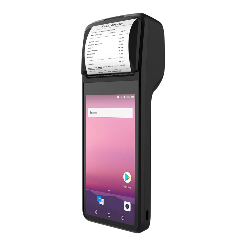 Handheld 4G POS Receipt Printer Android 11 1D/2D Barcode Scanner