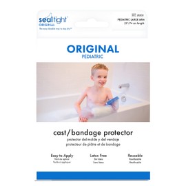 Brownmed - Seal-Tight Original Cast & Bandage Protector - Kid's Arm Cast Cover for Shower & Swimming - Waterproof Arm Bandage & Cast Cover - Durable Shower Cast Bag - Pediatric Large Arm