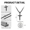 Jesus Cross Necklace for Men and Women, Speroto Silver and