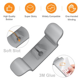 Cord Organizer for Appliances 6 Pack, Kitchen Appliance Cord Winder Cord Holder Cable Organizer, Essential Appliance Cord Organizer Stick On Blender, Mixer, Coffee Maker, Air Fryer, Pressure Cooker