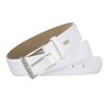 Lloyd Leather Belt, White