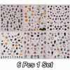 Halloween Nail Art Stickers 3D Self-Adhesive Halloween Nail Decorations