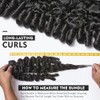 Extensiones de cabello humano rizado birmano de 30 cm, 12