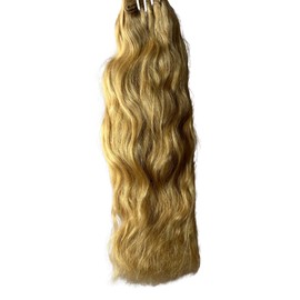INDIAN ROYAL WIGS HUMAN WEFT HAIR EXTENSIONS BLONDE COLOUR - 613 (14'' INCHES) INDIAN RAW WAVE 1BUNDLES SOFT AND SMOOTH