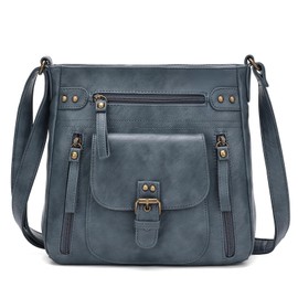 KL928 Shoulder Bag, Small Handbags, Leather Purse, for Women or Girls Blue