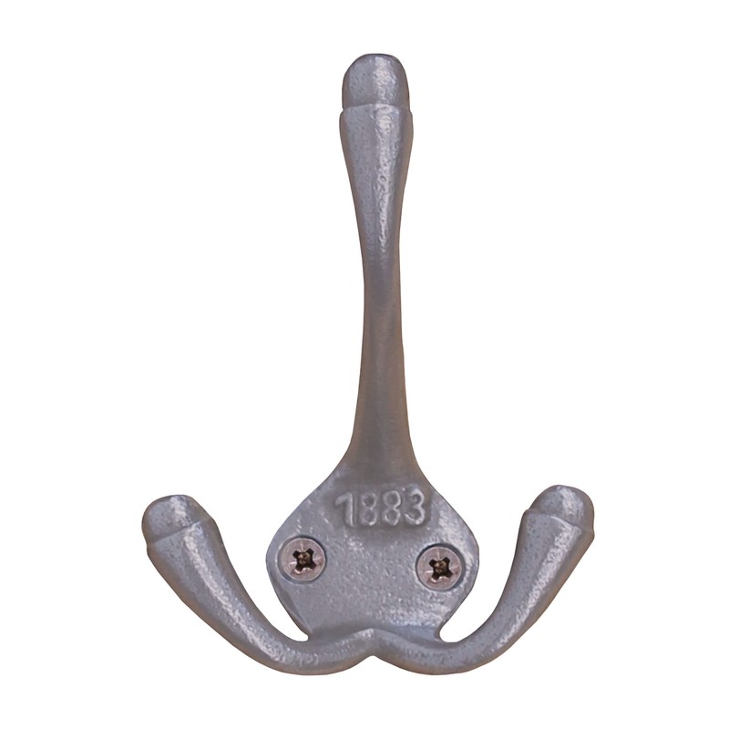 EAI Cast Iron Triple Coat Hook 1883 Antique Coat and