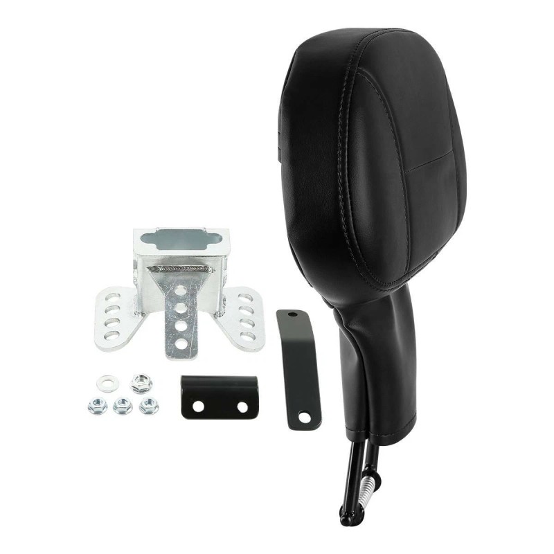 TCMT Black Front Rider Driver Backrest Pad Fit For Harley