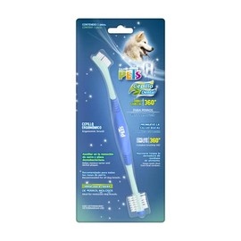Fancy Pets Cepillo Dental de Doble Cabezal 360 para Perro