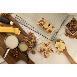 Uncle Butch's Fudge - Creamy and Smooth Vanilla Walnut - Decadent and Delicious Handcrafted Fudge (16oz)