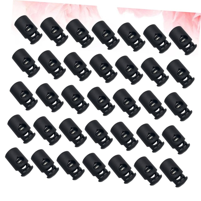 Operitacx 50pcs Lock Catch Toggles Lanyard Stopper Locks Trouser Drawstring