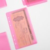 NatSumeBasics 12pcs Pink A6 Binder Pockets Zipless A6 Cash Envelopes