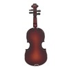 Wooden Miniature Violin with Stand Bow and Case Mini Musical