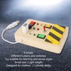 Light Switch Sensory Board Electric Wooden LED Early Education Color