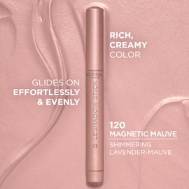 L'Oreal Paris Makeup Le Shadow Stick Eyeshadow, Blendable, Smudge-Resistant, Cream Eyeshadow, Magnetic Mauve, 0.05 Oz