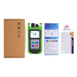 Komshine KPV-53 Optical Fiber Power Meter OPM with 7 Wavelengths 850~1700nm (-70~+6dbm), Fiber Optical Cable Loss Tester Comes with Visual Fault Locator VFL