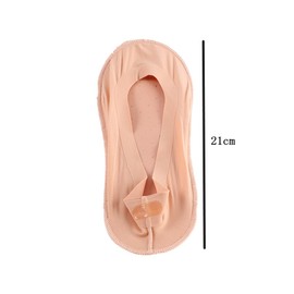 Vctitil 3 Pairs Women 3D Socks Ice Silk Invisible Socks with Gel Pad Arch Support Foot Massage Insole