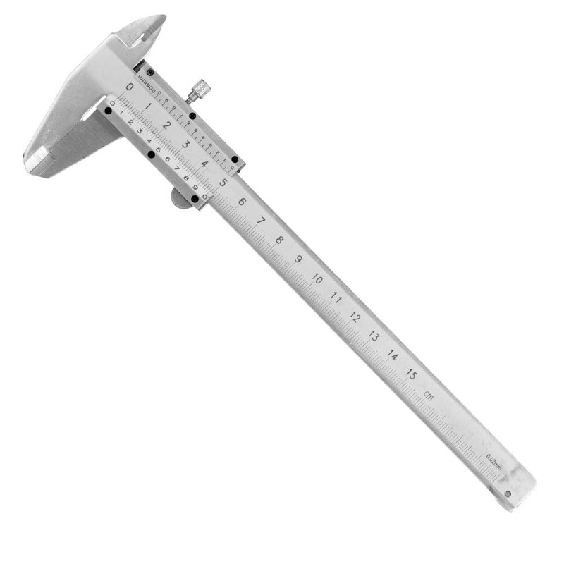 Vernier Calipers, 0-150mm Carbon Steel Vernier Caliper Micrometer Gauge Measuring