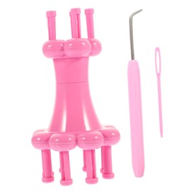 Operitacx Rope Weaving Tool Crochet Loom Set Yarn Knitter Lightweight Plastic for DIY Projects Crafts