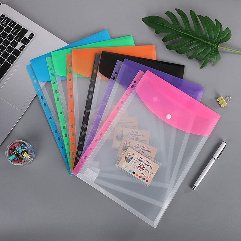 SAMSYOKI Document Folder A4 for Filing, Pack of 18 Document