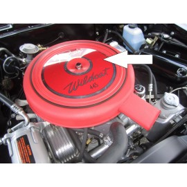 CARS LLC 1963 Buick Riviera with 401,  14" Aluminum Air Cleaner I.D. Plate | Wildcat 445