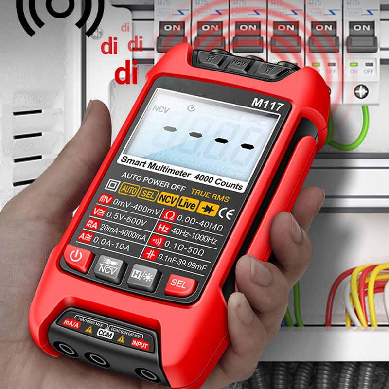 Digital Multimeter Voltage Tester 4000 Counts Automatic Intelligent Maintenance Power