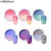 WITHSHYAN Double Color Nail Powder 10g, Color:01 Peach Pink