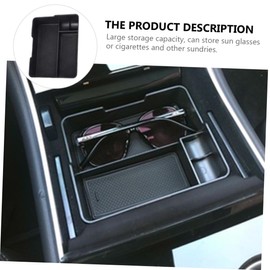 Mikinona 1Pc Vehicle Console Storage Box for Model Durable Plastic Car Organizer with Divided Compartments for Efficient Storage of Sundries and Accessories