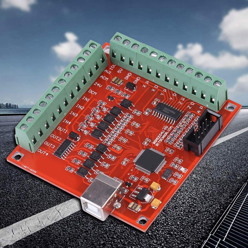 Walfront USB Interface Board, USB CNC Controller 4 Axis Motion