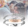 Cupimatch 2 x Couples’ Bracelets, Stainless Steel Heart, Love Curb