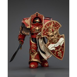 GWTCTOY JoyToy GW 40K Original License 1:18 Action Figure, Blood Angels Crimson Paladins Squad Crimson Paladin 2, 13 cm Kits for Collectible Action Figures