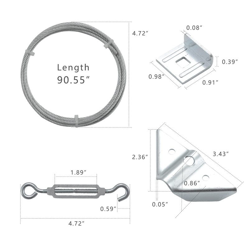 HOME MASTER HARDWARE 2 Pack Anti Sag Gate Kit for