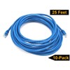 iMBAPrice 1' Cat5e Network Ethernet Patch Cable, 10 Pack, Blue