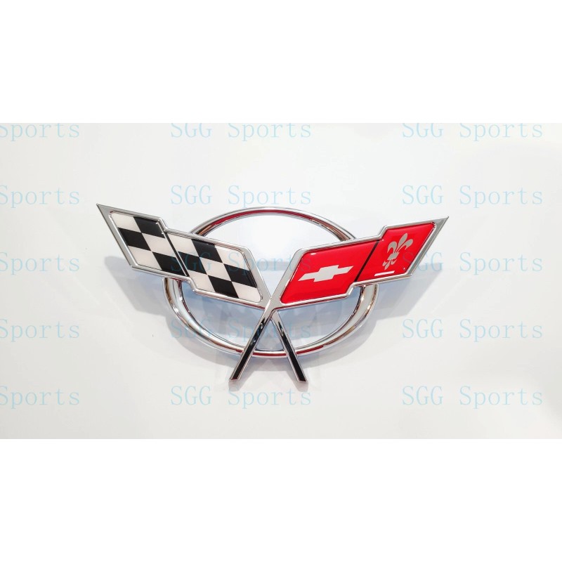 AUTO 2PC 1997-2004 C5 Corvette Chrome Front Bumper Rear Deck