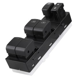 25401-1CA6A Driver Side Power Window Switch Compatible for 2009-2017 Infiniti FX35 FX37 FX50 QX70 Front Left Power Window Switch Main Power Window Master Switch, Drivers Window Regulator Switch