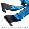 Set of 2 Tow Dolly Straps with Flat Hook, Blue