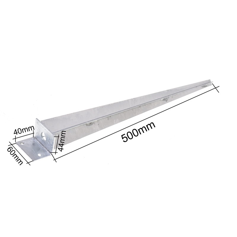 Aqbau® Impact Ground Sleeve L 40 x 500 Post Support
