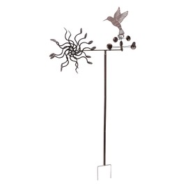 BAFOVY Iron Metal Windmill with Rotation Stability, Vivid Ornament for Garden