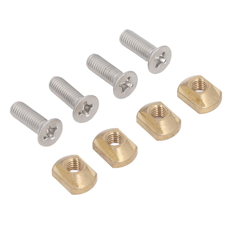 4 Sets Surfboard Screw Plate Copper Seawater Erosion Resistant Fins