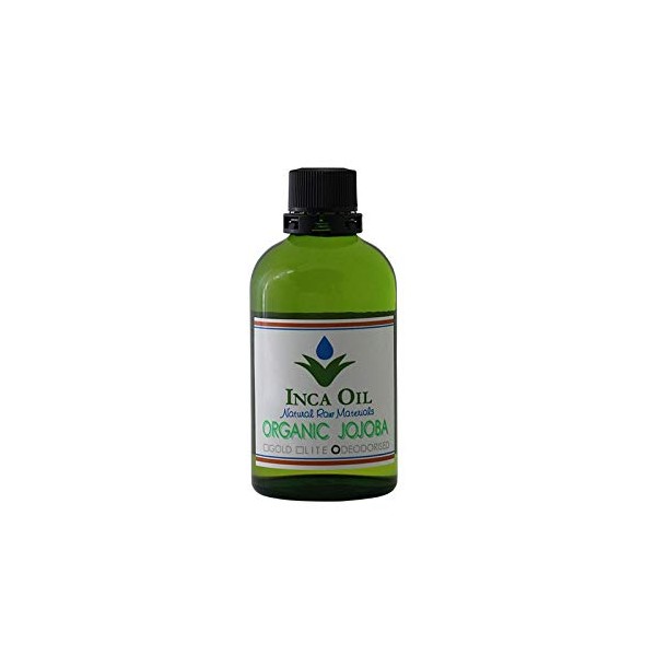 Inca Oil Organic Jojoba DEODORISED (Deodorized) 4.1 fl oz (120 ml)